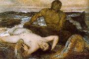 Arnold Bocklin, Triton and Nereid